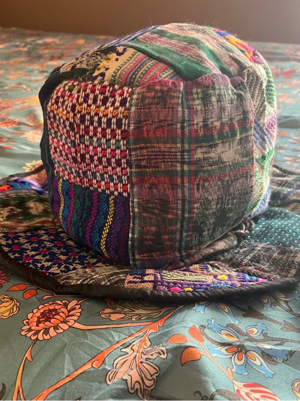 Patchwork Boho Bucket Hat - Multicolor